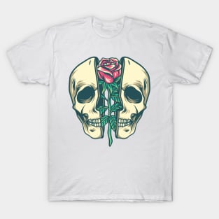 Skull and rose T-Shirt